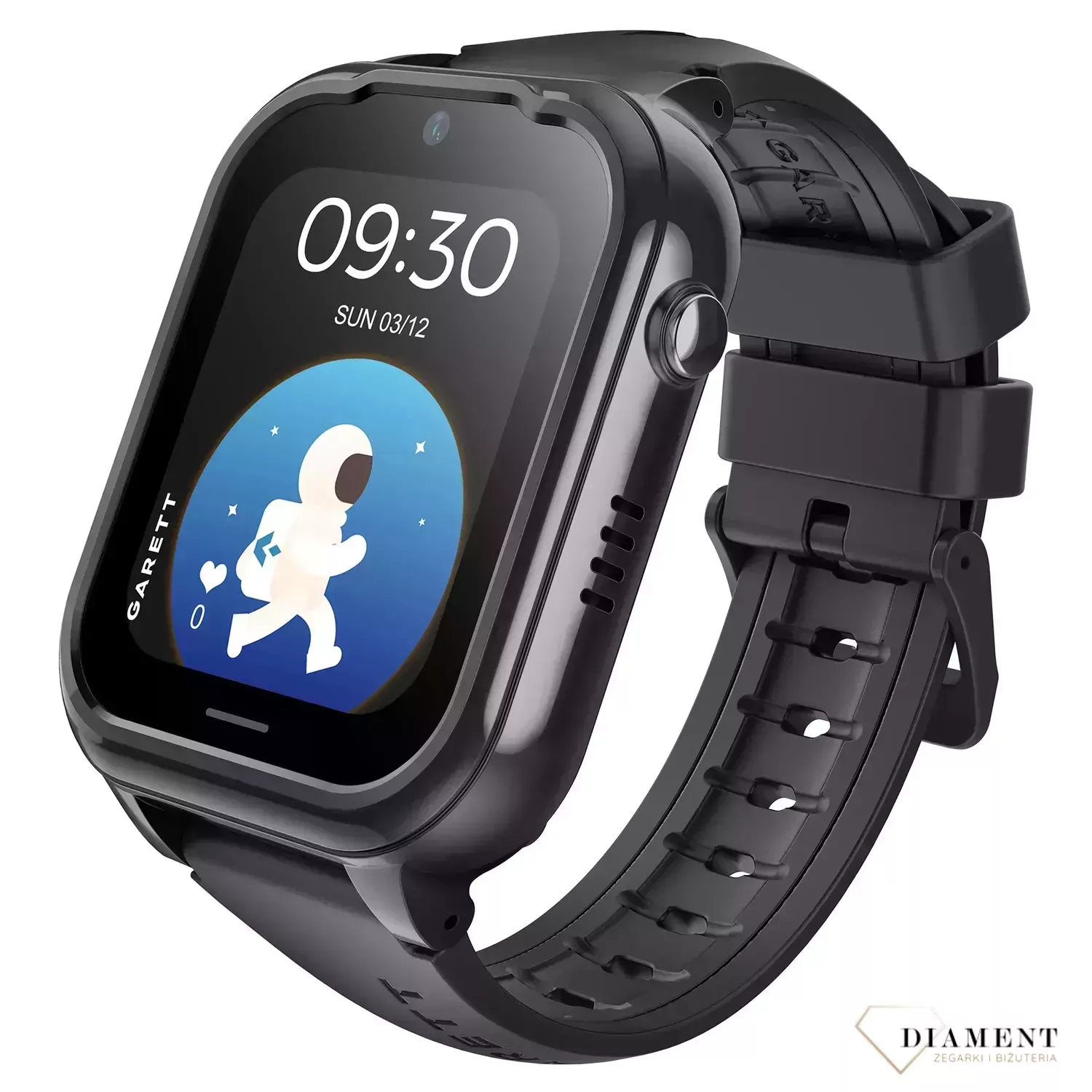 Smartwatch dziecięcy Garett Kids Essa GO 4G czarny zawieszany na szyję TikTok WhatsApp.jpg